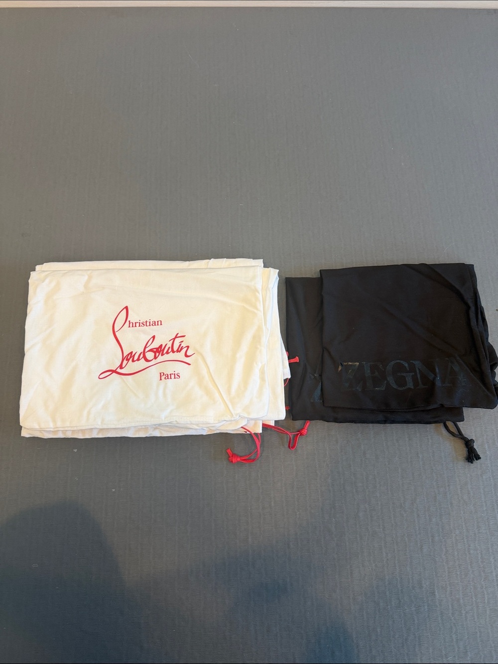 Christian Louboutin Shoe Dust Covers (8 sets of 2) and One Zegna. New, unused.